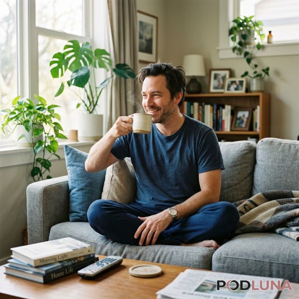 Relaxing Weekend Moment For Hardworking Dad At Home Relaxing Weekend Moment For Hardworking Dad At Home