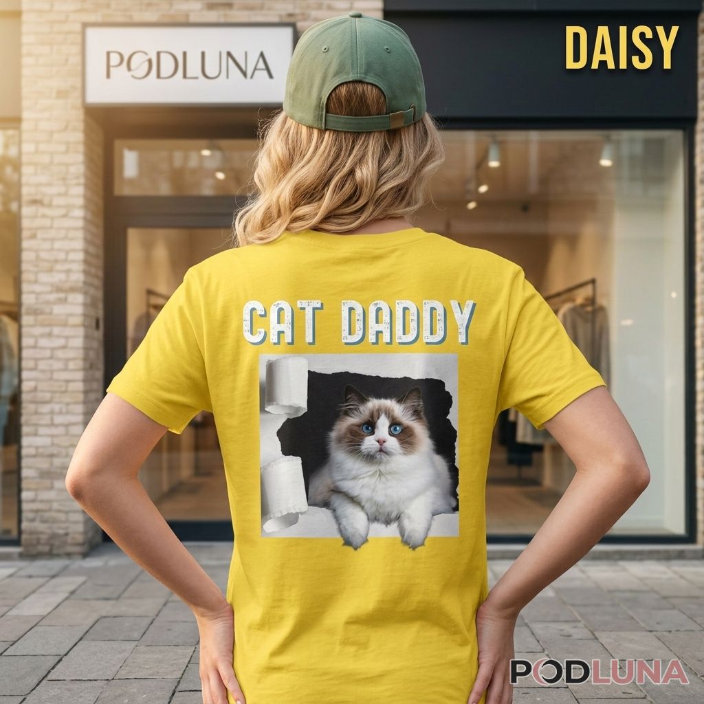 Cute Ragdoll Cat Daddy Graphic Shirt
