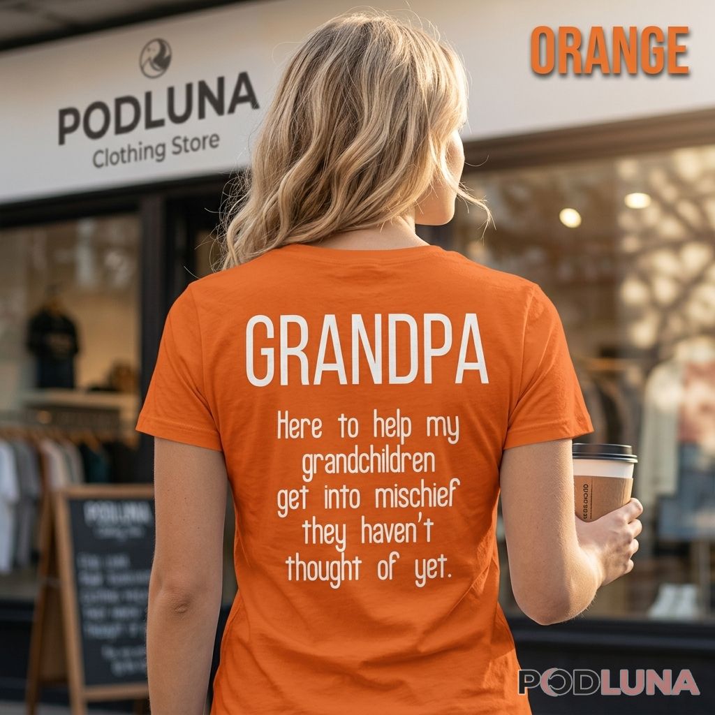 Grandpa Mischief Assistant Shirt Gift For Grandparents
