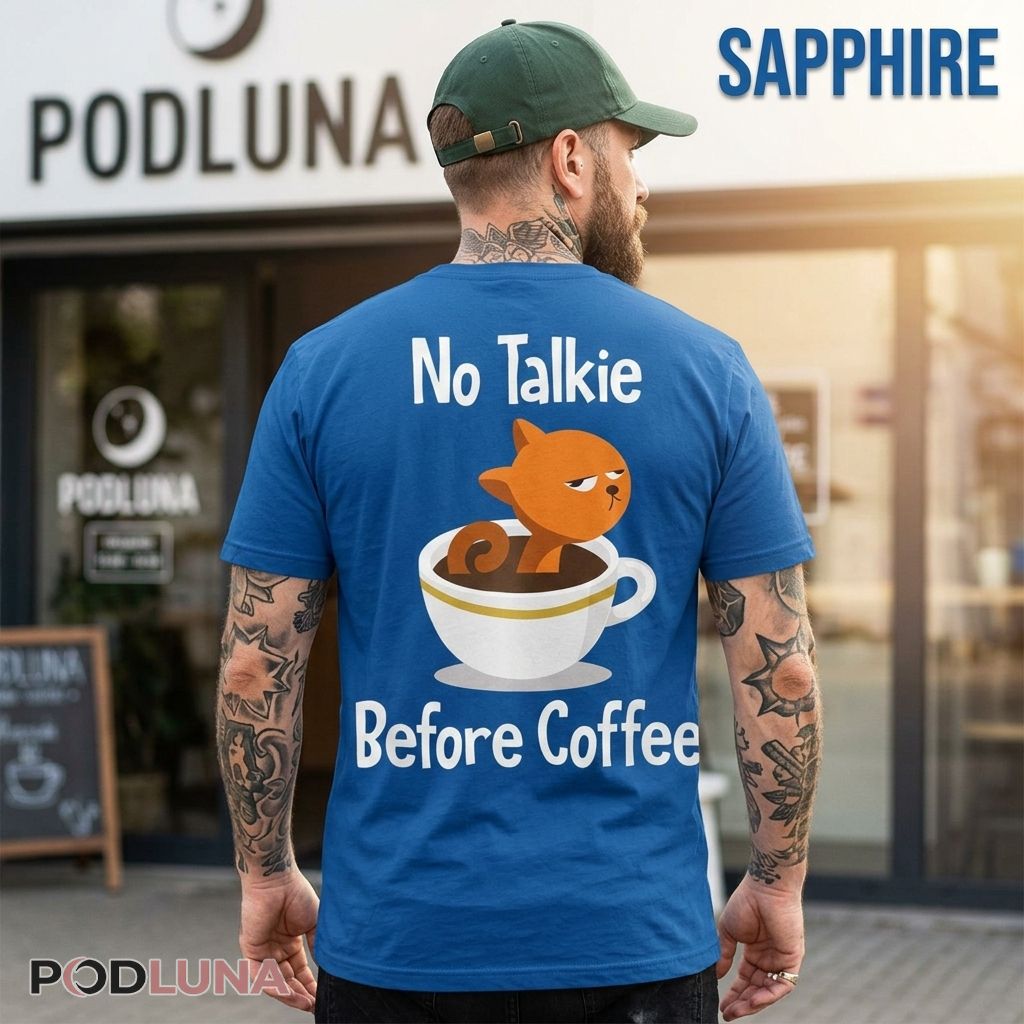 Grumpy Ginger Cat In Cup Sarcastic Coffee Shirt