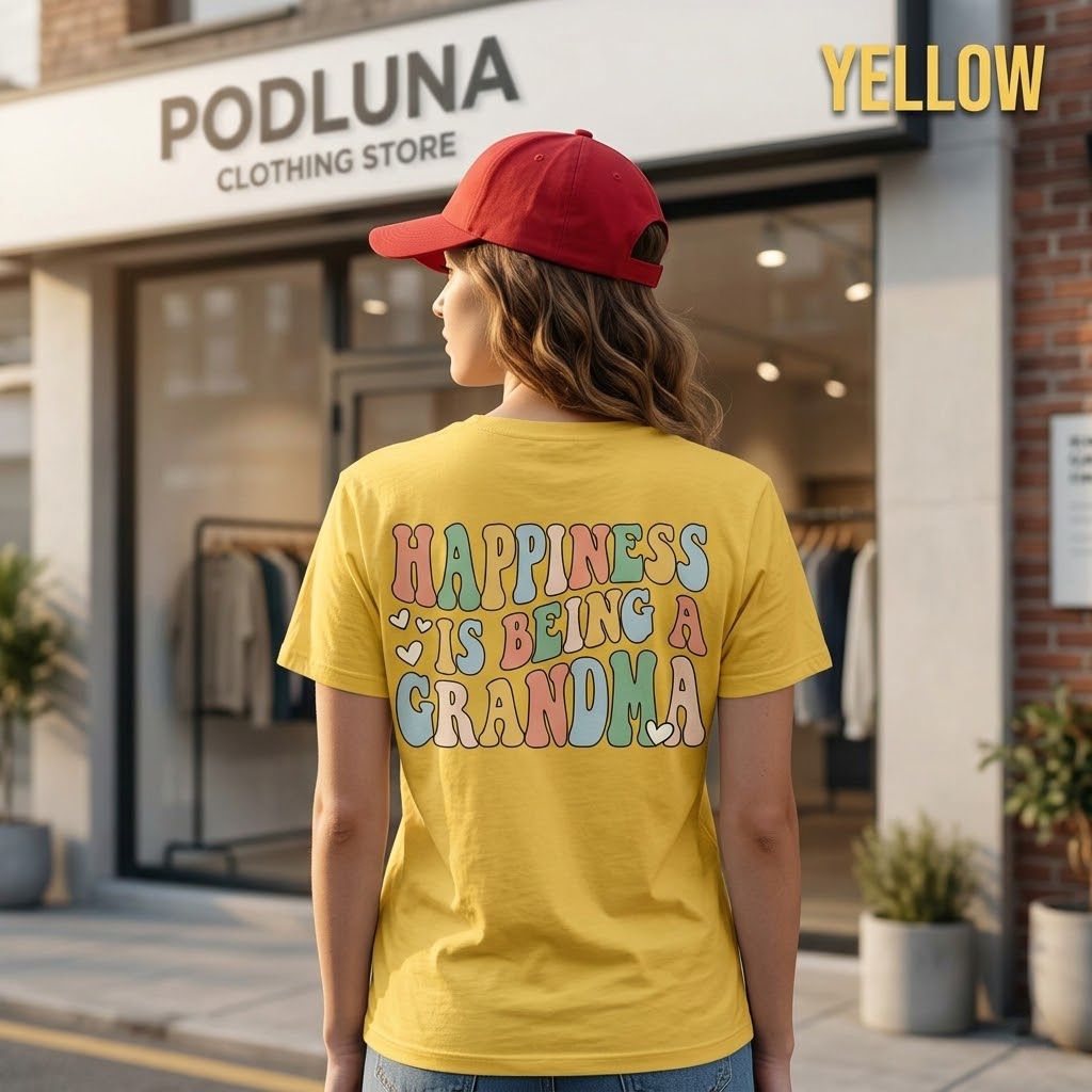 Happiness Is Being A Grandma Groovy Shirt