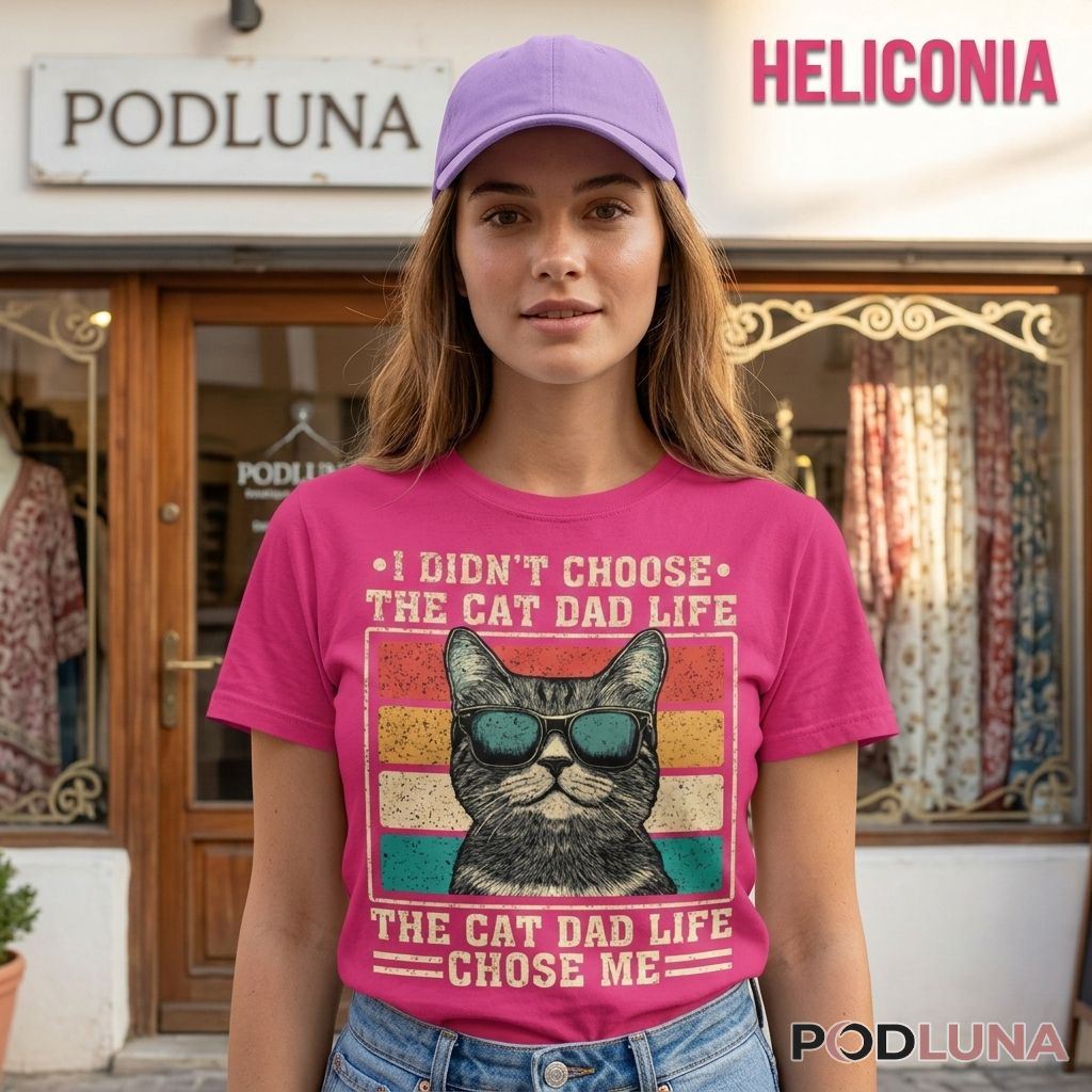 I Didn’t Choose The Cat Dad Life The Cat Dad Life Chose Me Shirt