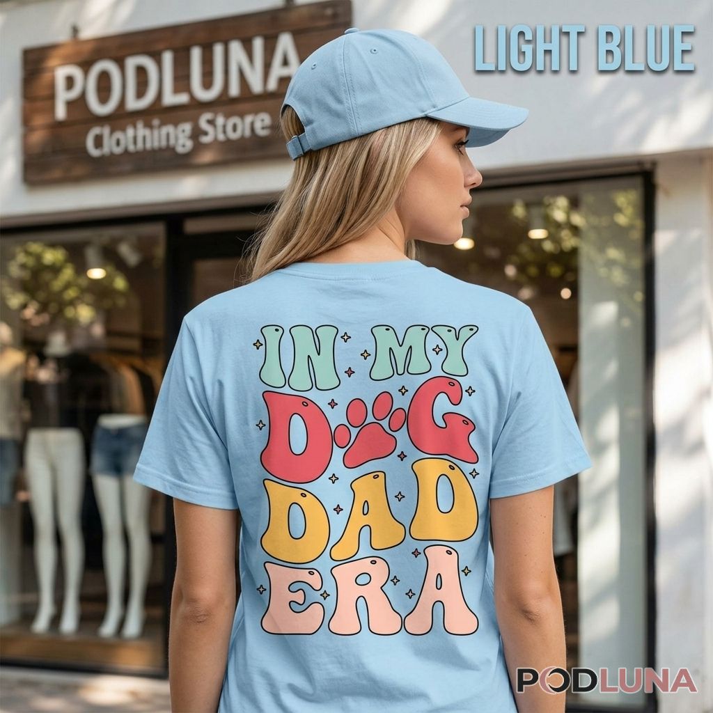 In My Dog Dad Era Shirt Retro Groovy Dog Lover Gift