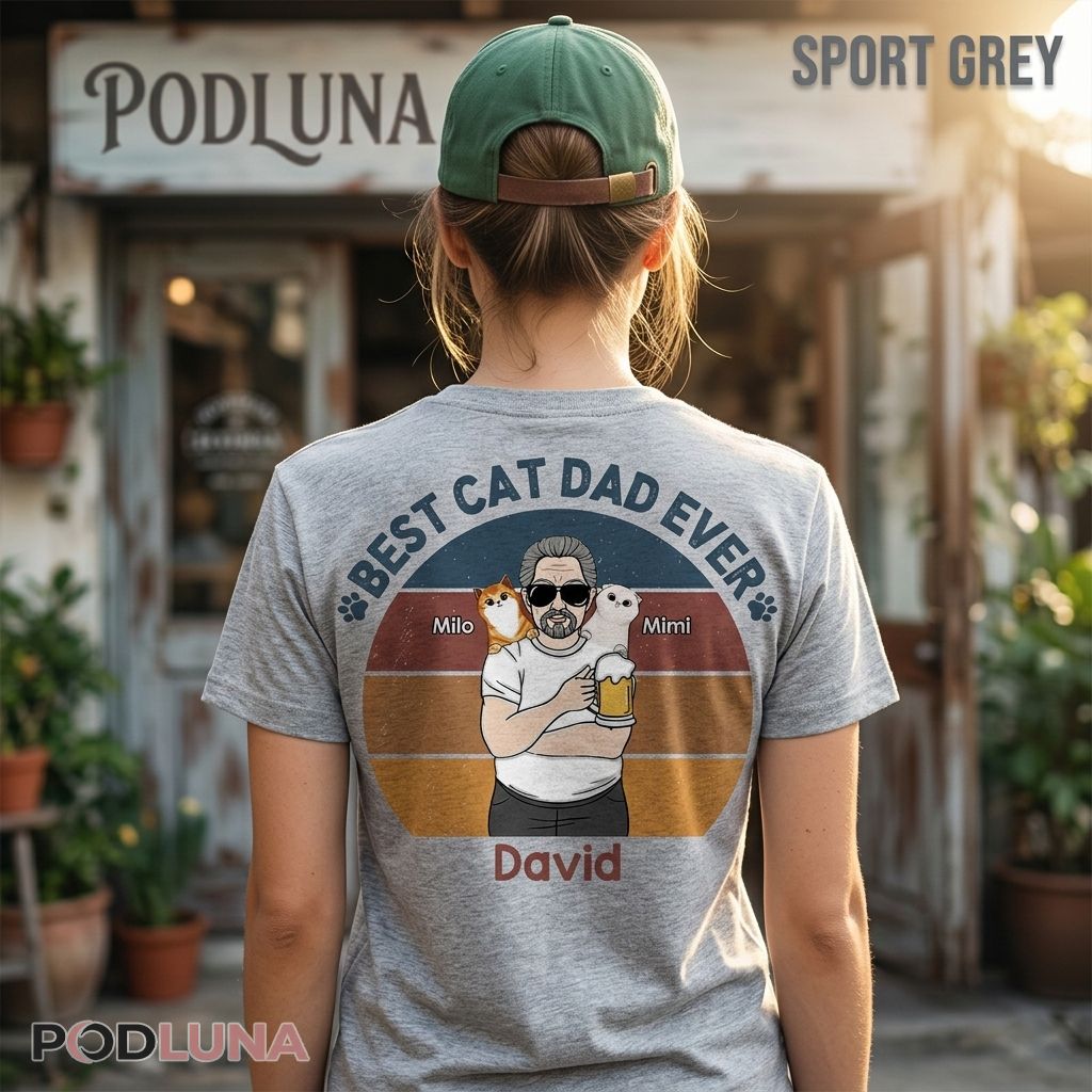 Never Underestimate An Old Man With His Cat Personalizable Shirt