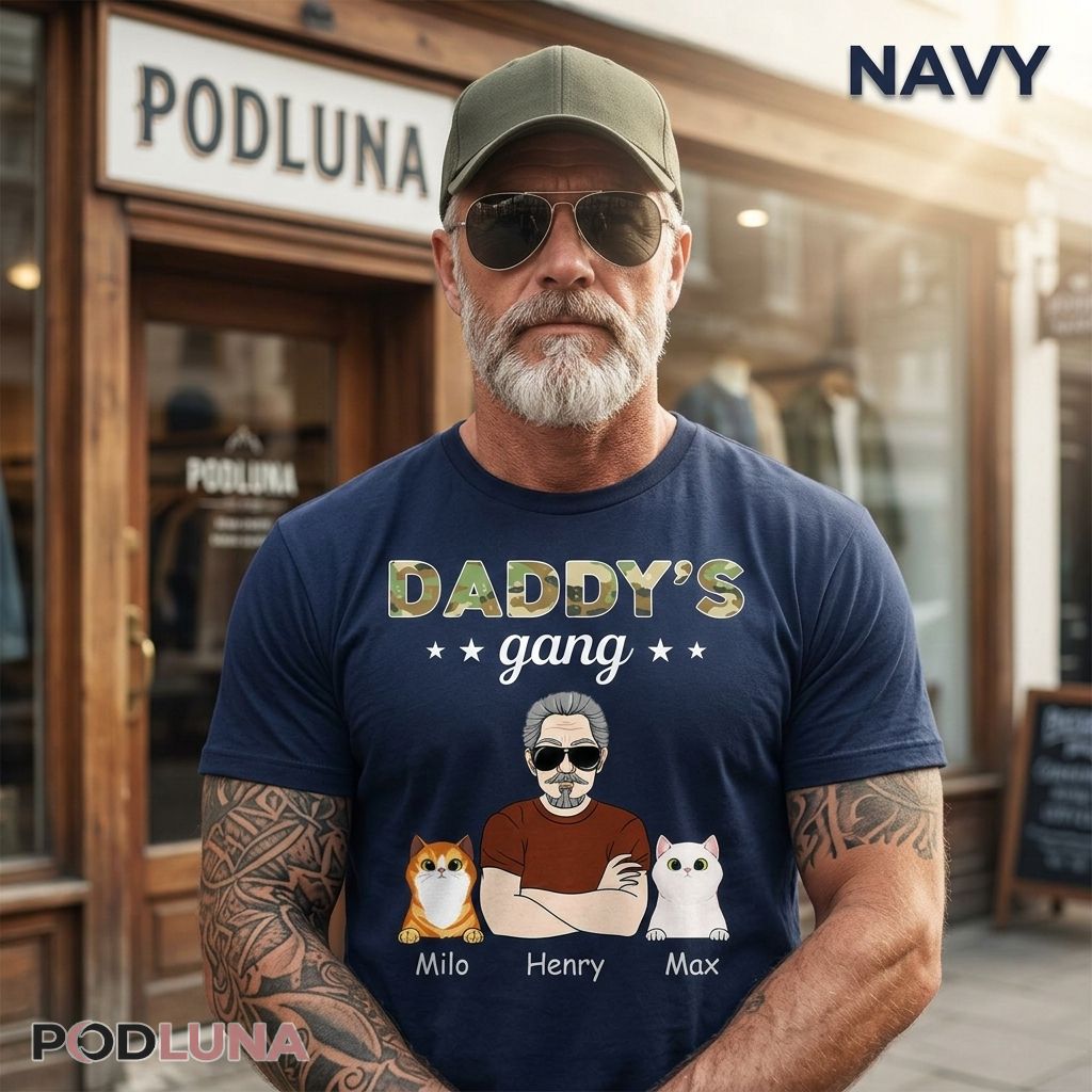 Personalized Cat Daddy’s Gang Shirt