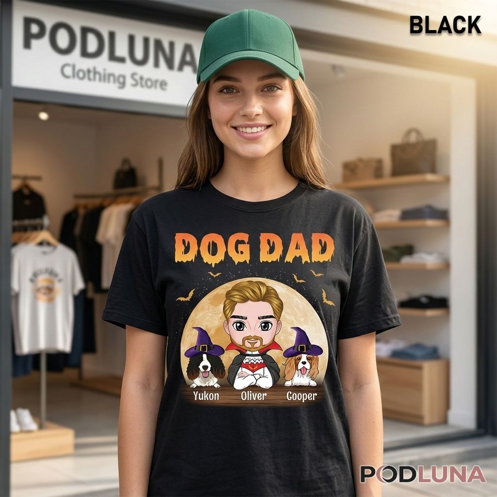 Personalized Dog Dad Halloween Shirt