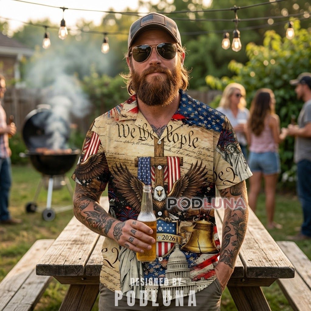 250 Years Faith Freedom We The People Tropical Shirt