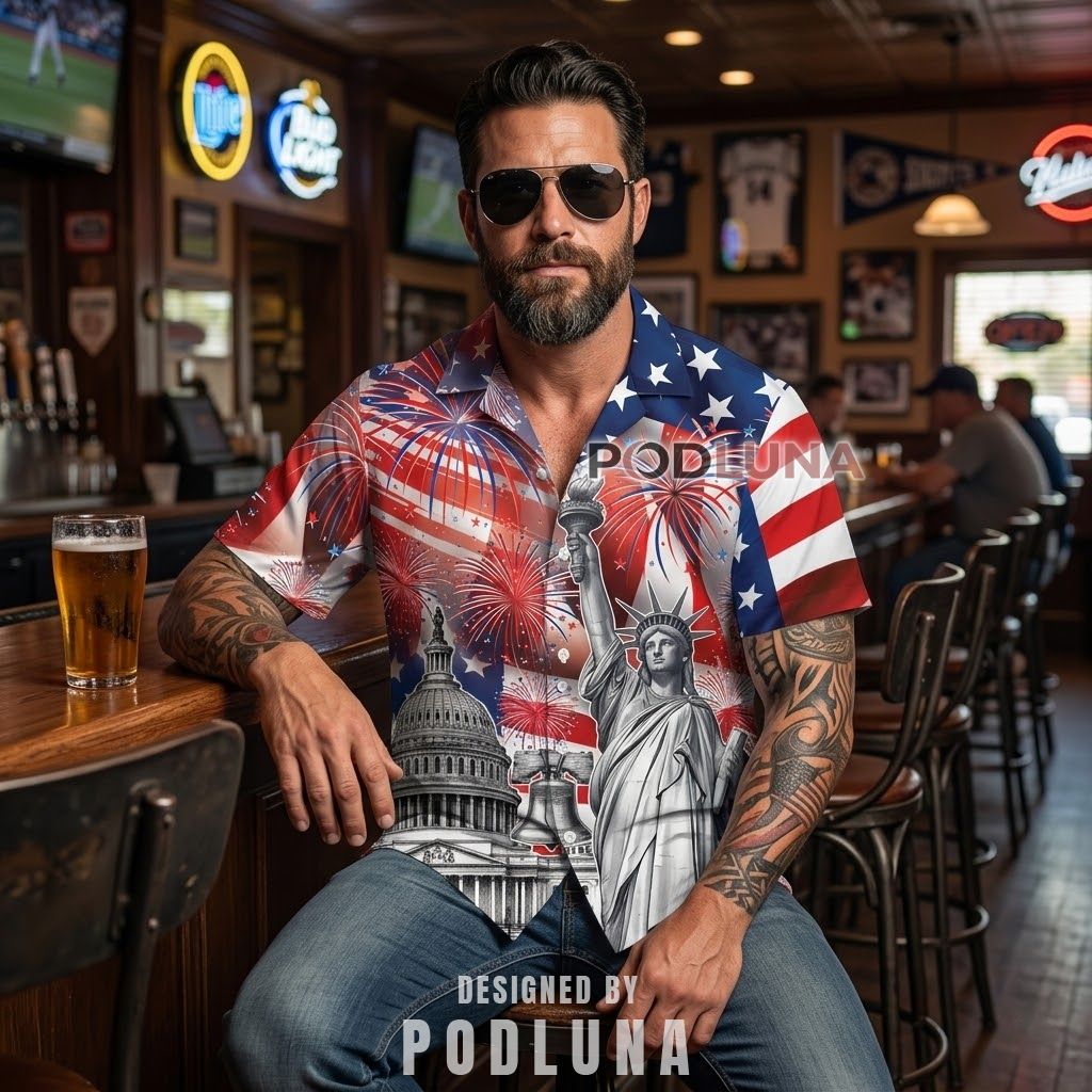 250 Years Freedom Capitol Liberty Tropical Shirt