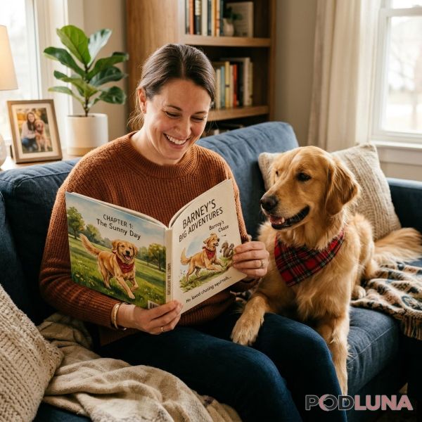 Custom Dog Storybook Gift Real Life Reaction