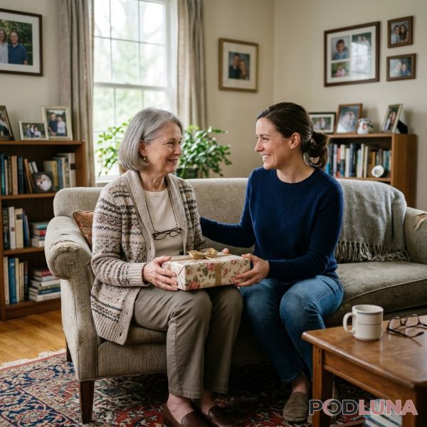 Daughter Giving Birthday Gift To Mom Real Life Reaction