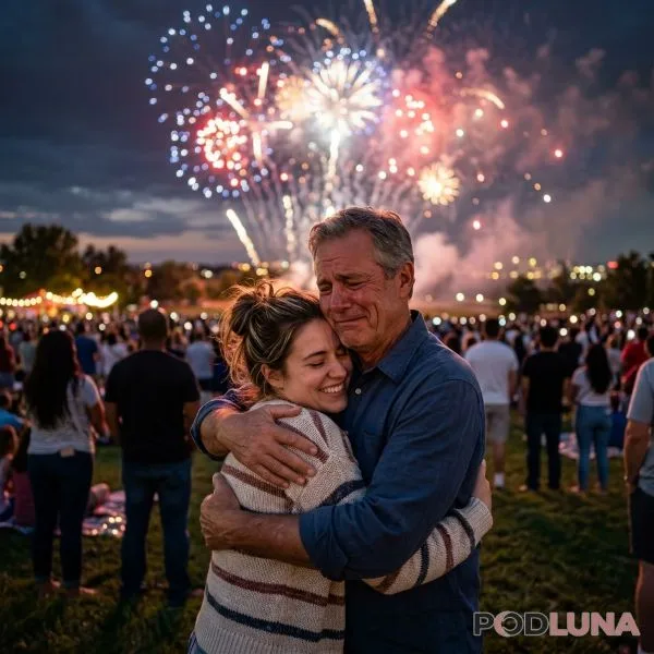 Emotional Family Moment With Dad Fourth Of July