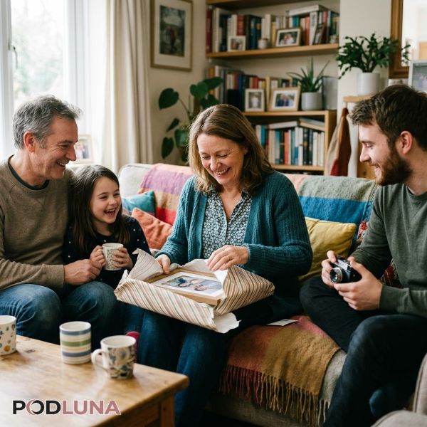 Emotional Gift Moment With Mom At Home Emotional Gift Moment With Mom At Home