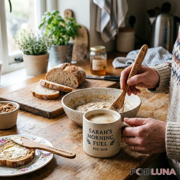 Personalized Everyday Items In Real Kitchen Setting