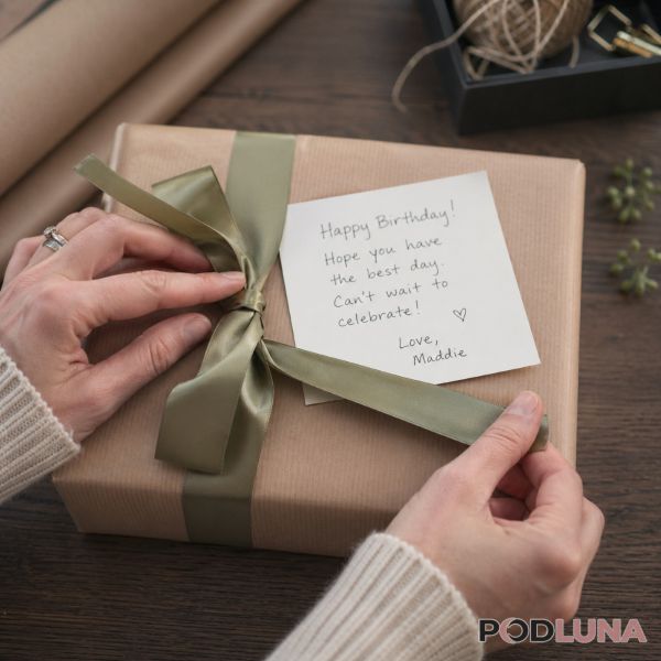 Personalized Gift Presentation With Handwritten Note