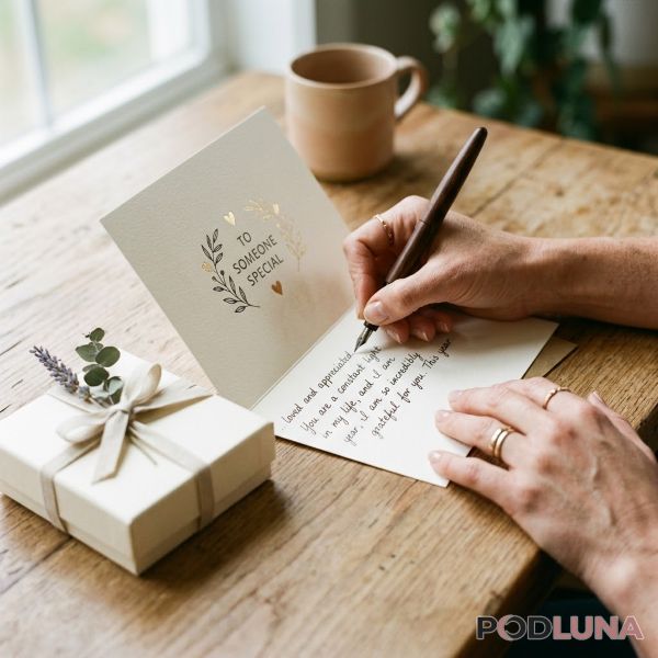 Writing Personal Message For Meaningful Gift