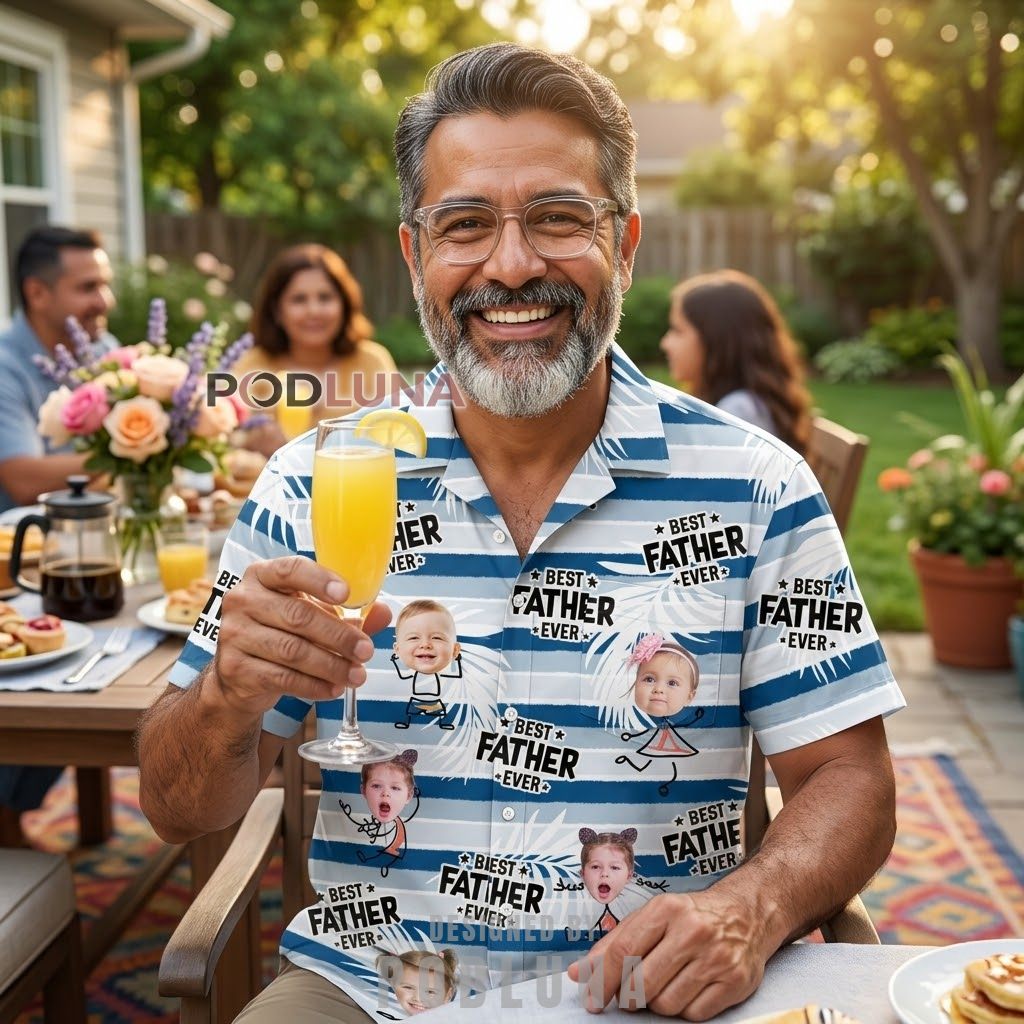 Add Face Cat Tropical Monstera Hawaiian Shirt