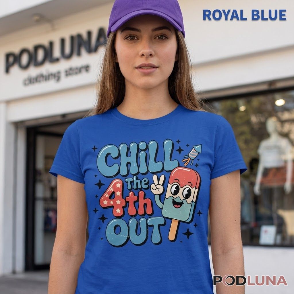 Chill The 4th Out Popsicle Summer Independence Day Shirt