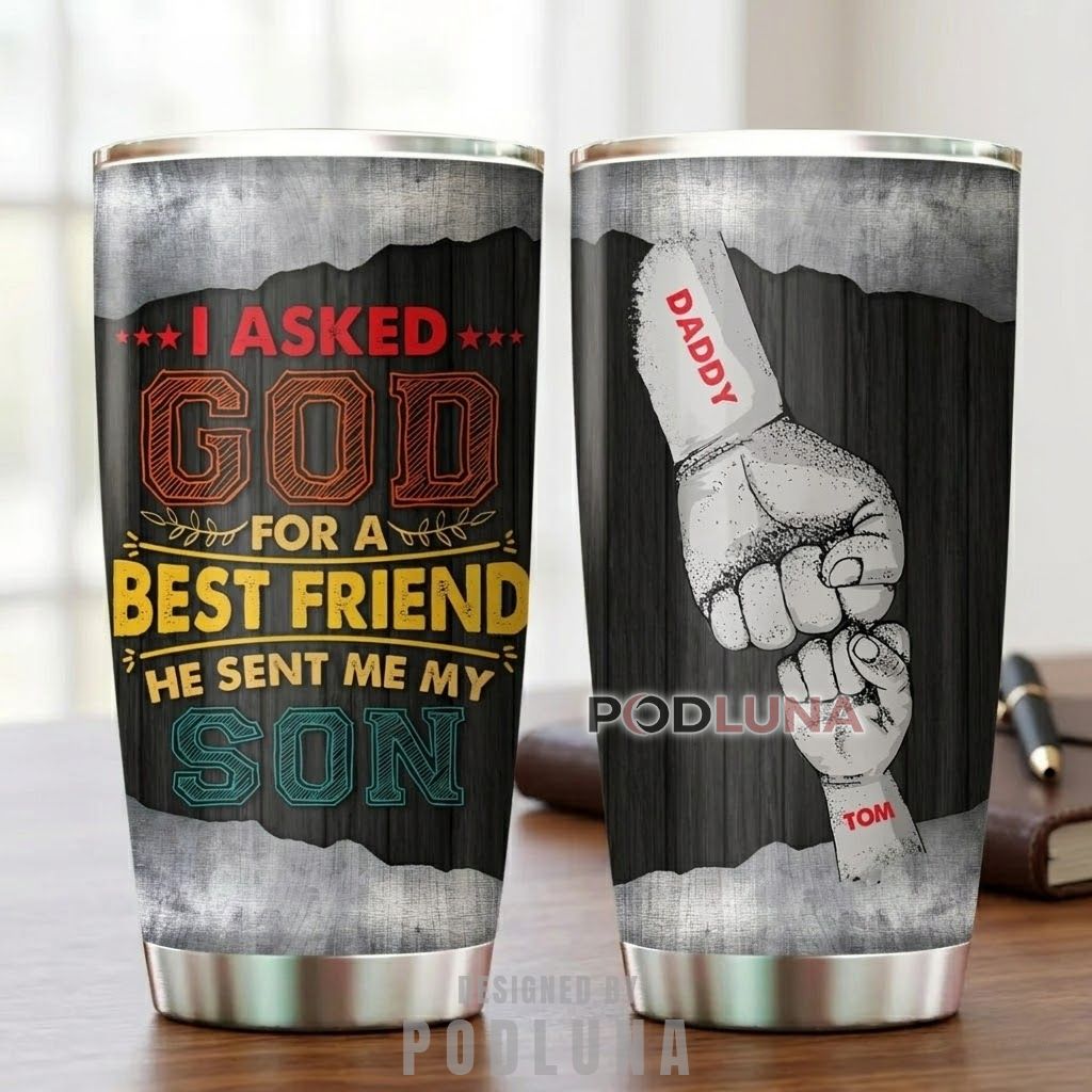 Personalized Dad Tumbler My Favorite Child Gave Me This Cup Nutrition Facts Gift