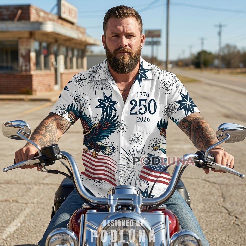 USA 250th Anniversary 1776-2026 Hawaiian Shirt