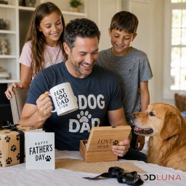 Fathers Day Gift For Dog Dad Celebration