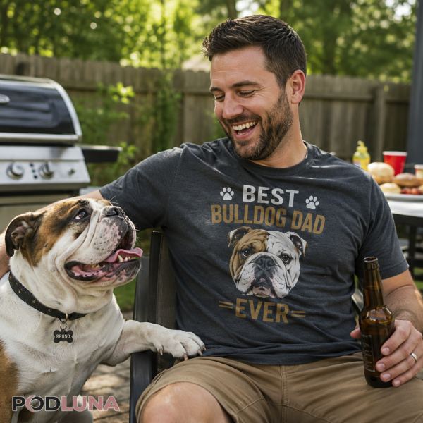 Funny Personalized Dog Dad Shirt Real Life Scene