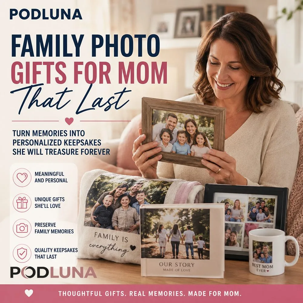 How to Turn Family Photos into Personalized Gifts for Mom That Last