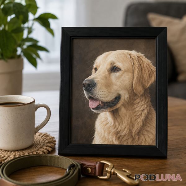Personalized Dog Portrait Gift For Dog Dad