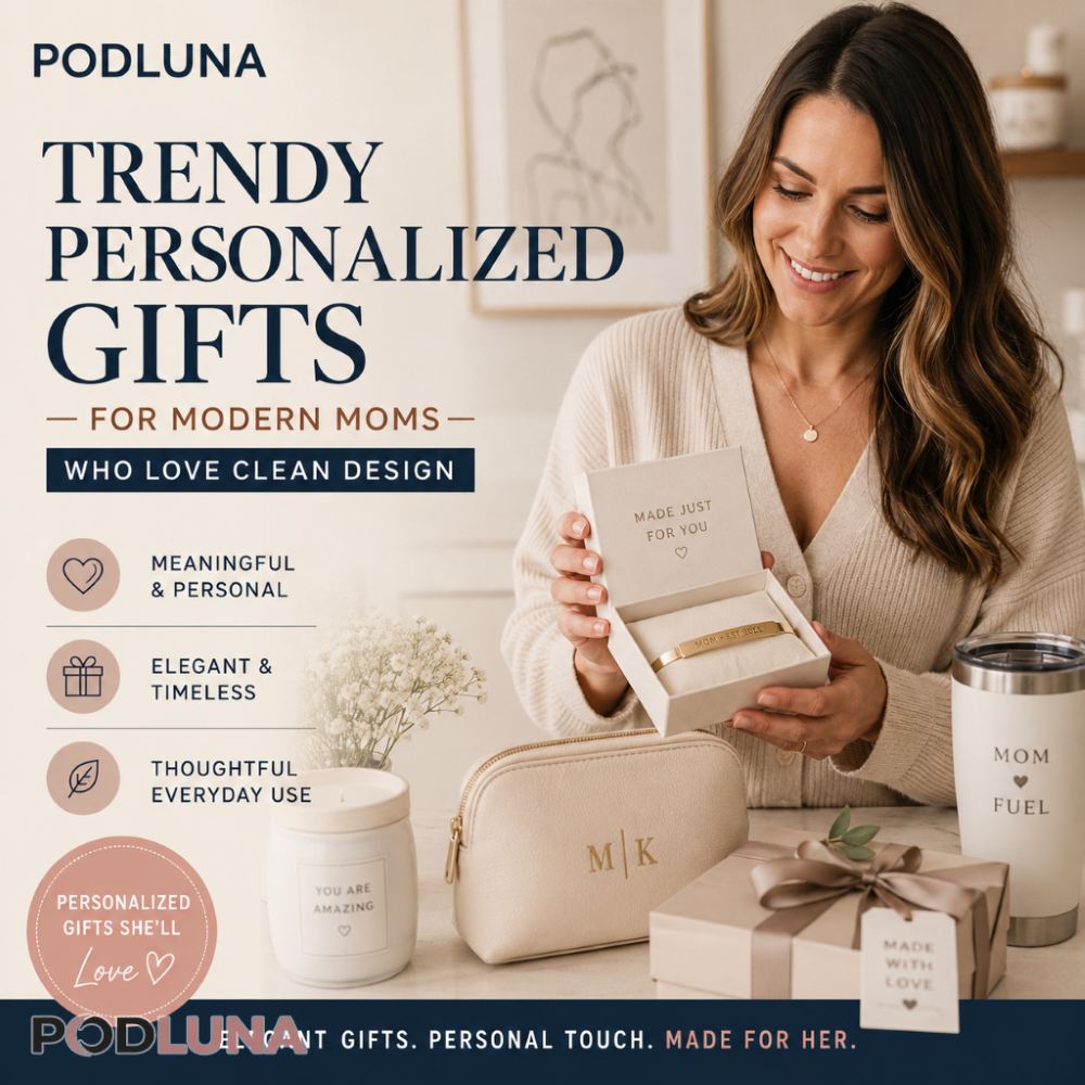 Trendy Personalized Gifts for Modern Moms Who Love Clean Design