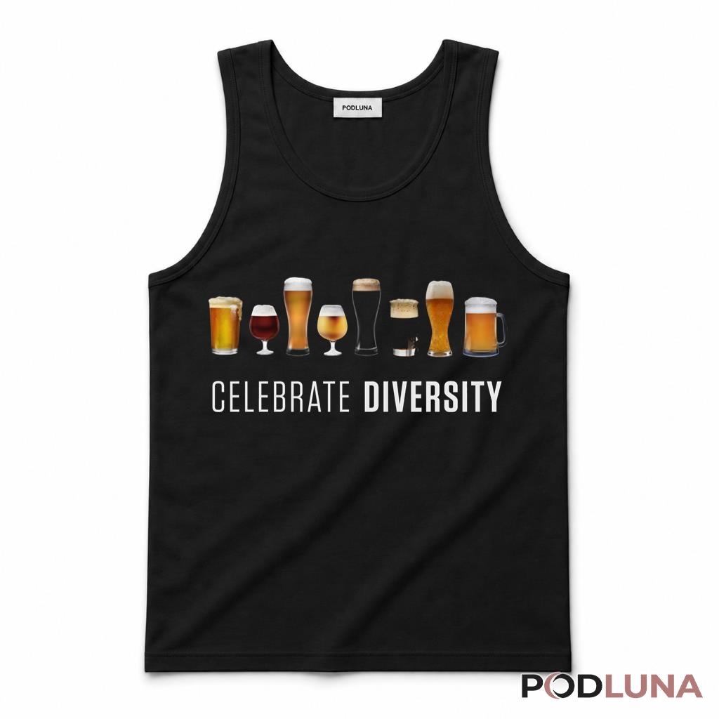 Celebrate Diversity Beer Lover Funny Drinking Tank Top Celebrate Diversity Beer Lover Funny Drinking Tank Top