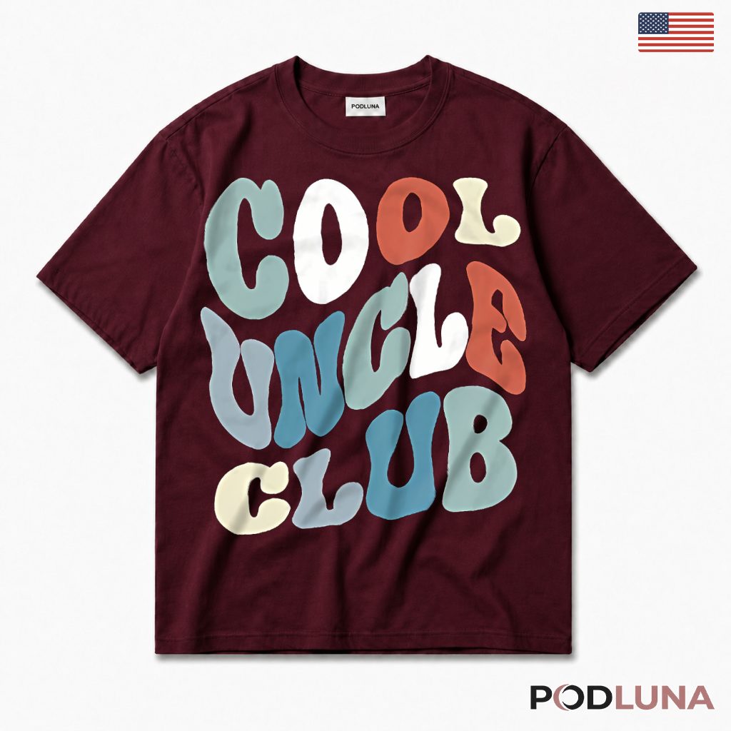 Cool Uncle Club Funny Retro T-Shirt