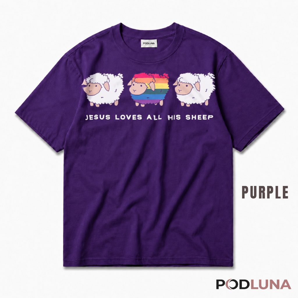 Funny LGBTQ Loves All His Sheep T-Shirt