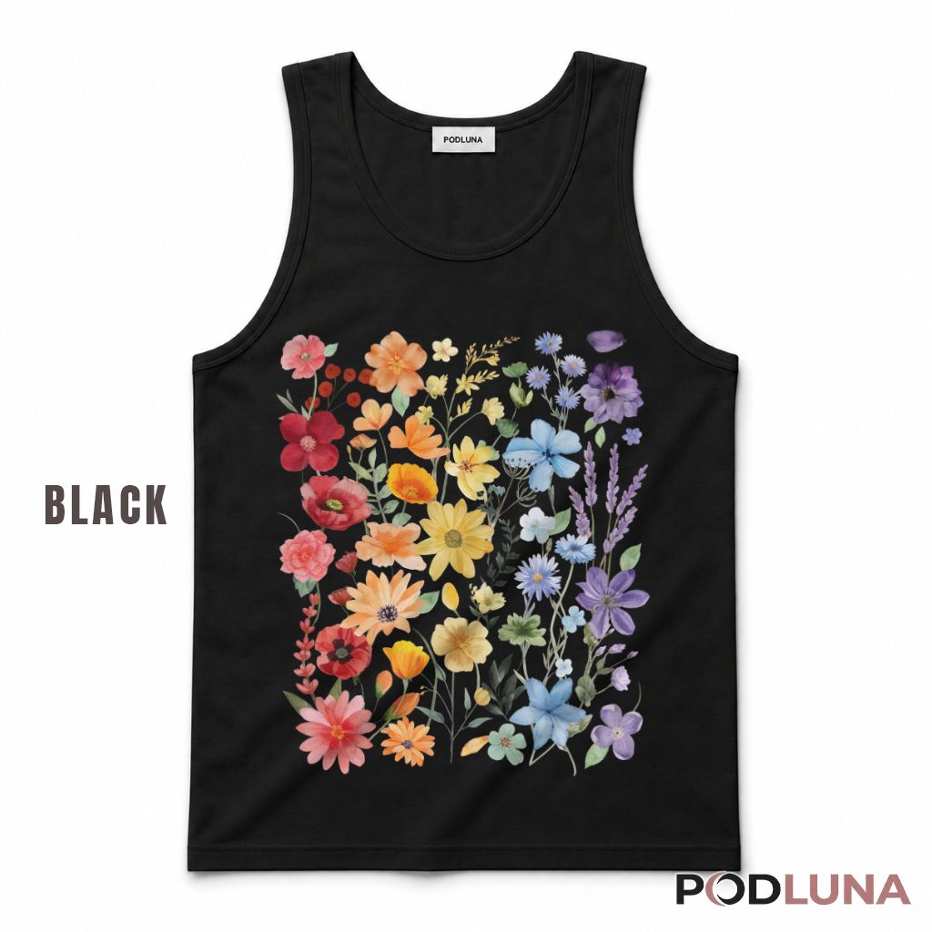 Gay Pride Wildflowers Tank Top Gay Pride Wildflowers Tank Top