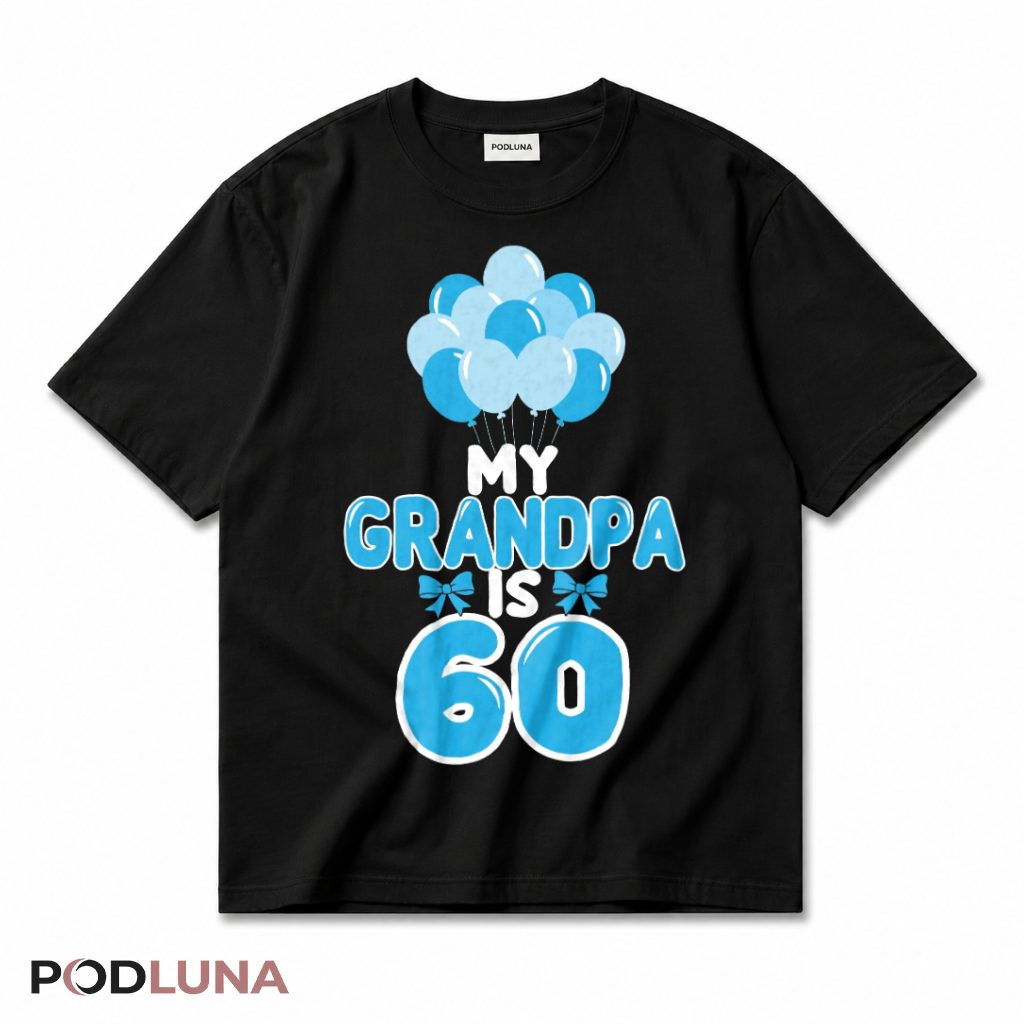 Grandpa 60 Birthday T-Shirt Celebration Grandfather Gift