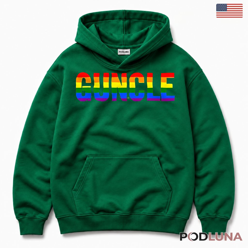 Guncle Gay Uncle Pride Rainbow LGBT Funny Gift Hoodie Guncle Gay Uncle Pride Rainbow LGBT Funny Gift Hoodie