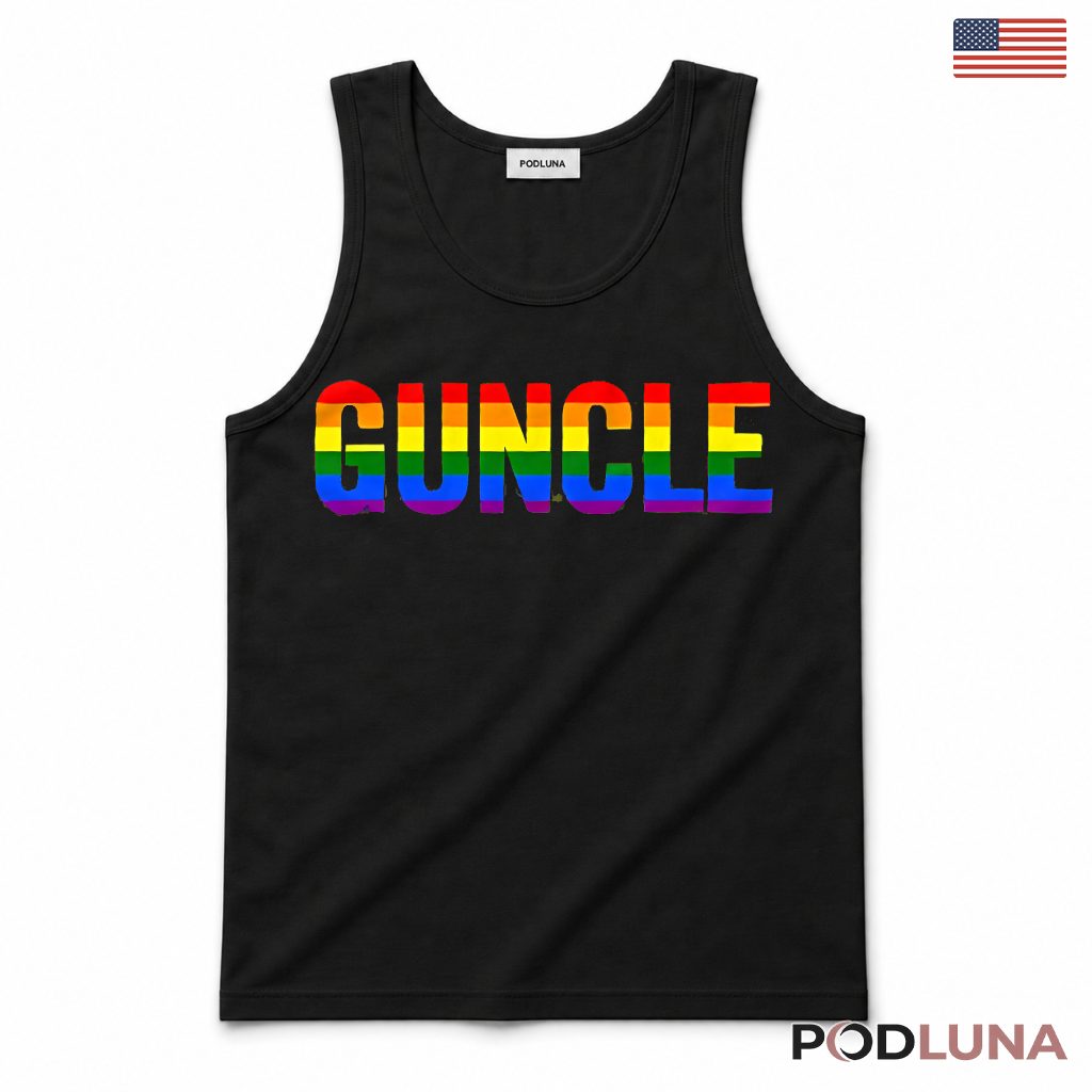 Guncle Gay Uncle Pride Rainbow LGBT Funny Gift Tank Top Guncle Gay Uncle Pride Rainbow LGBT Funny Gift Tank Top