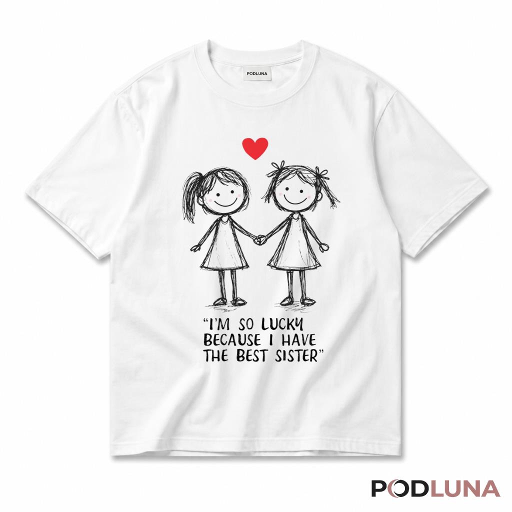 I Am So Lucky Because I Have The Best Sister T-Shirt