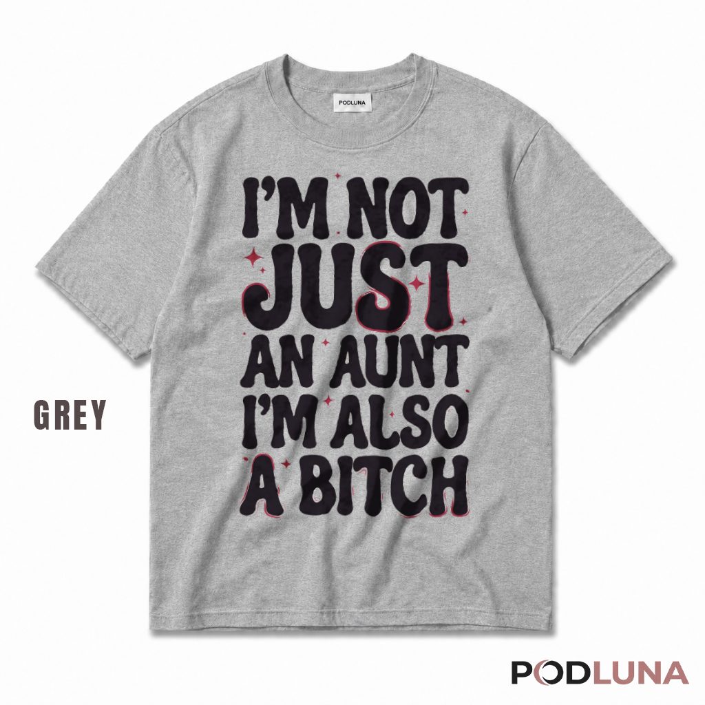 Im Not Just An Aunt Im Also A Bitch Humor Sarcastic T-Shirt