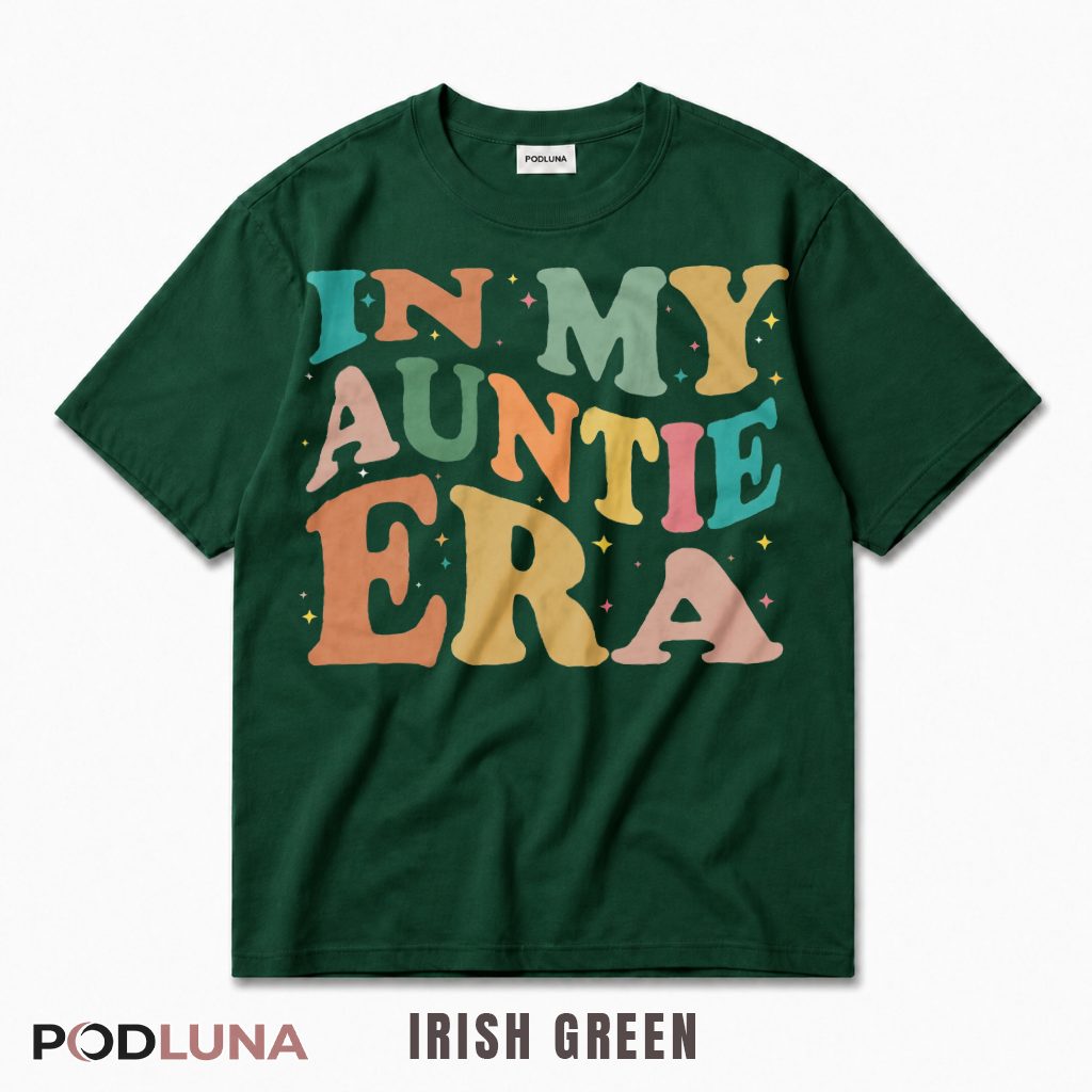In My Auntie Era Retro Groovy New Aunt Announcement T-Shirt