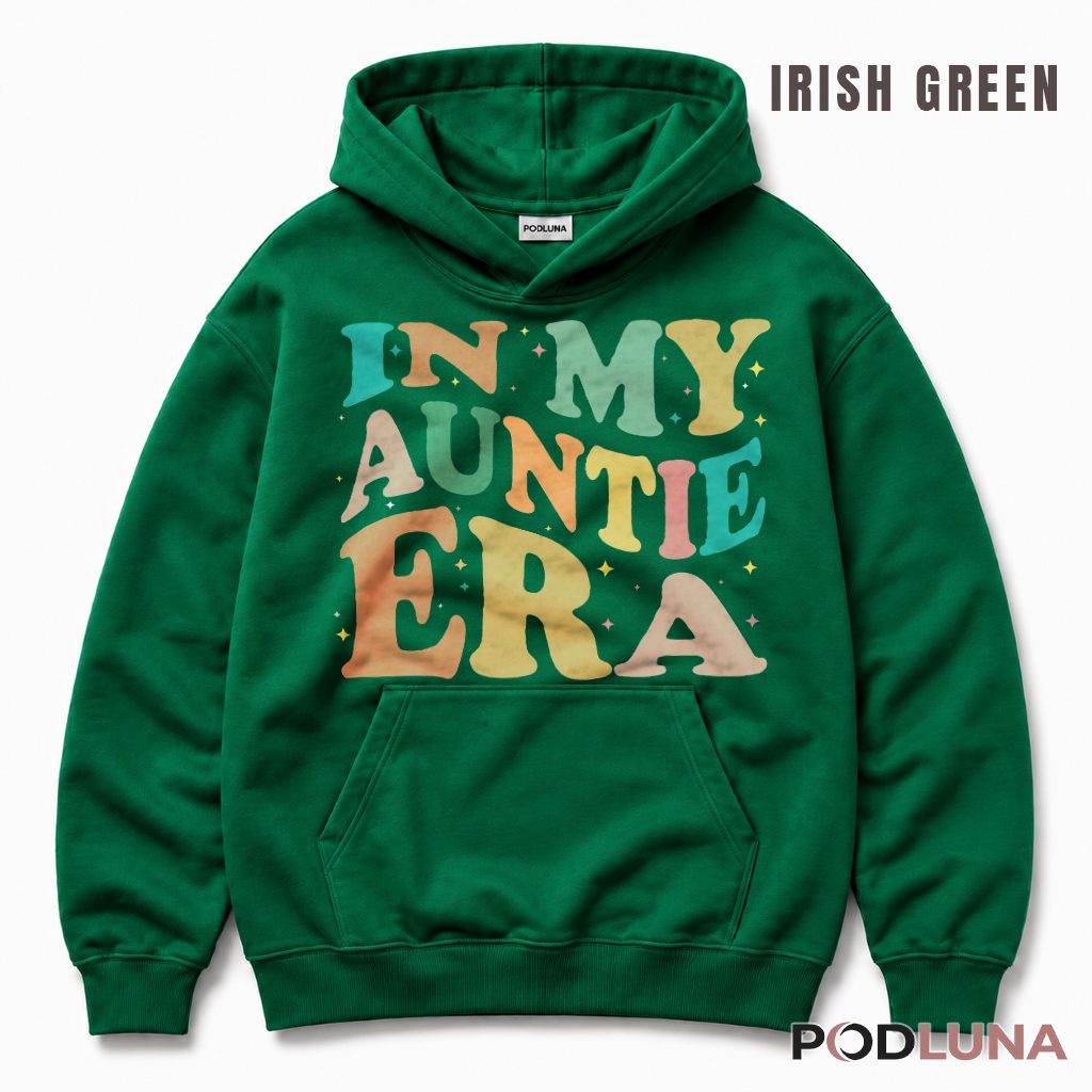 In My Auntie Era Retro Groovy New Aunt Announcement Hoodie In My Auntie Era Retro Groovy New Aunt Announcement Hoodie