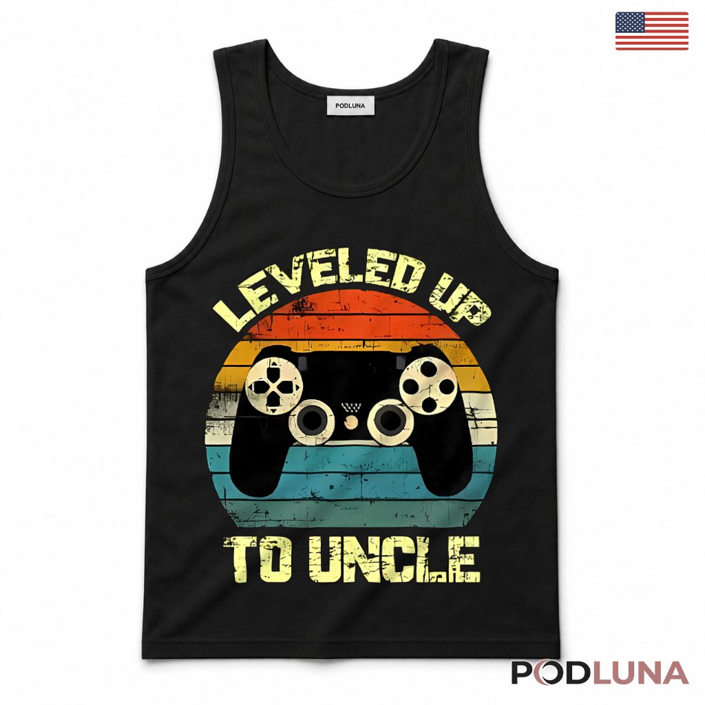 Leveled Up To Uncle Funny Gamer Vintage Tank Top Leveled Up To Uncle Funny Gamer Vintage Tank Top