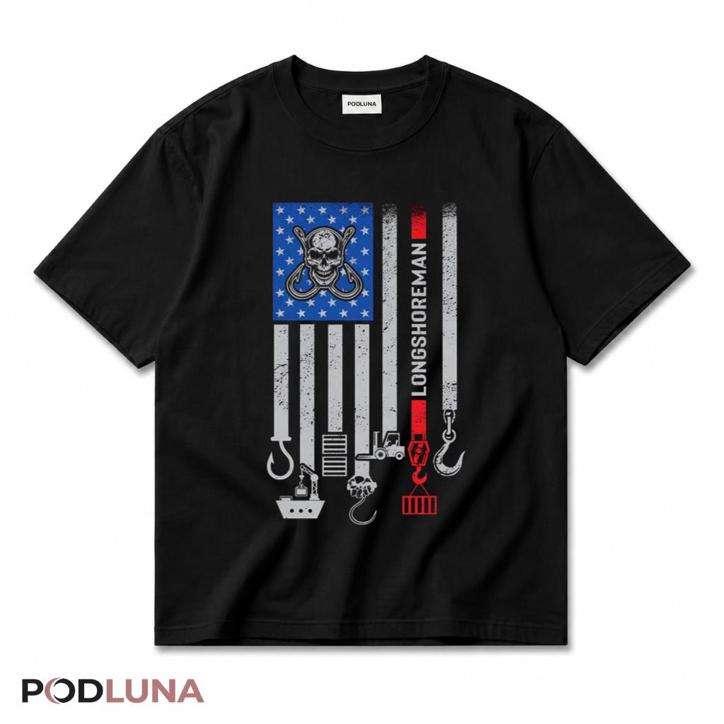 Lineman Freedom Runs On Power Patriotic American Flag Shirt
