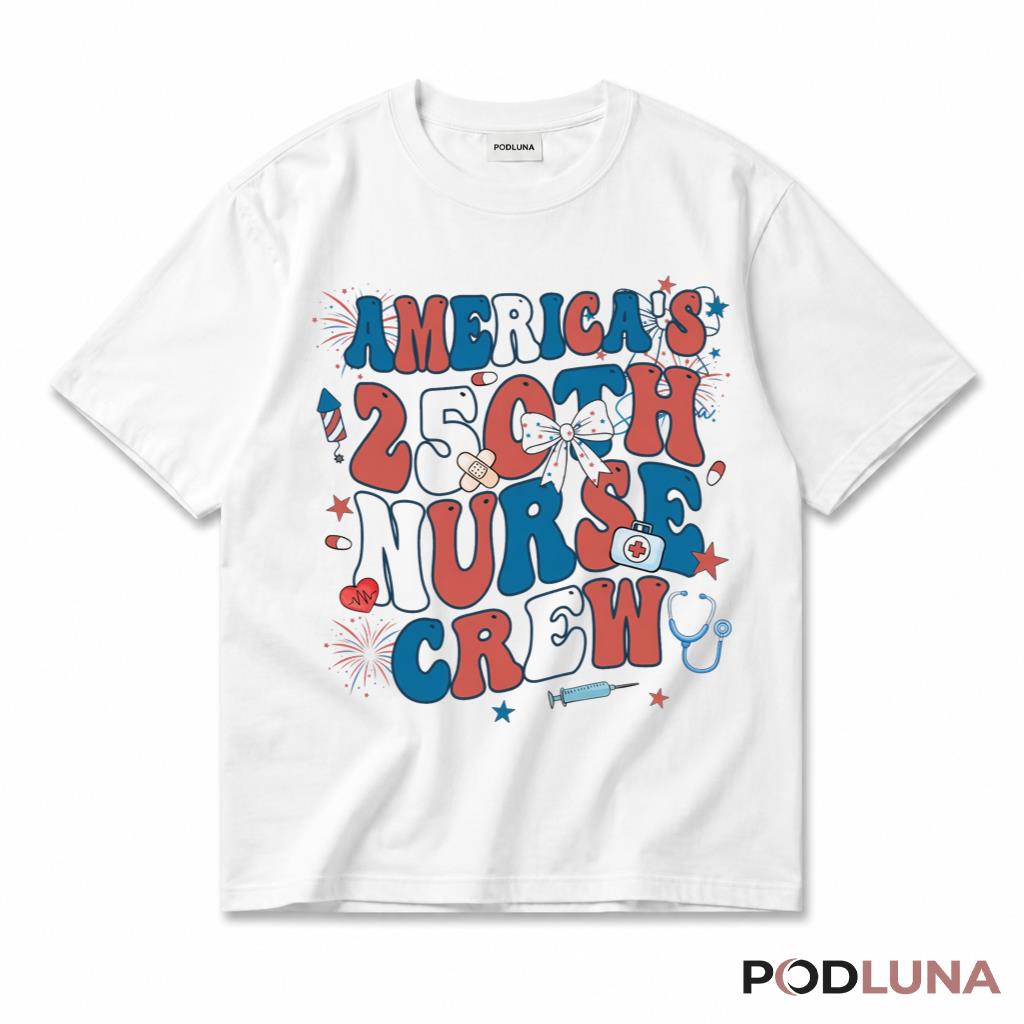 Nurse Serving With Freedom Since 1776 American Patriotic Shirt