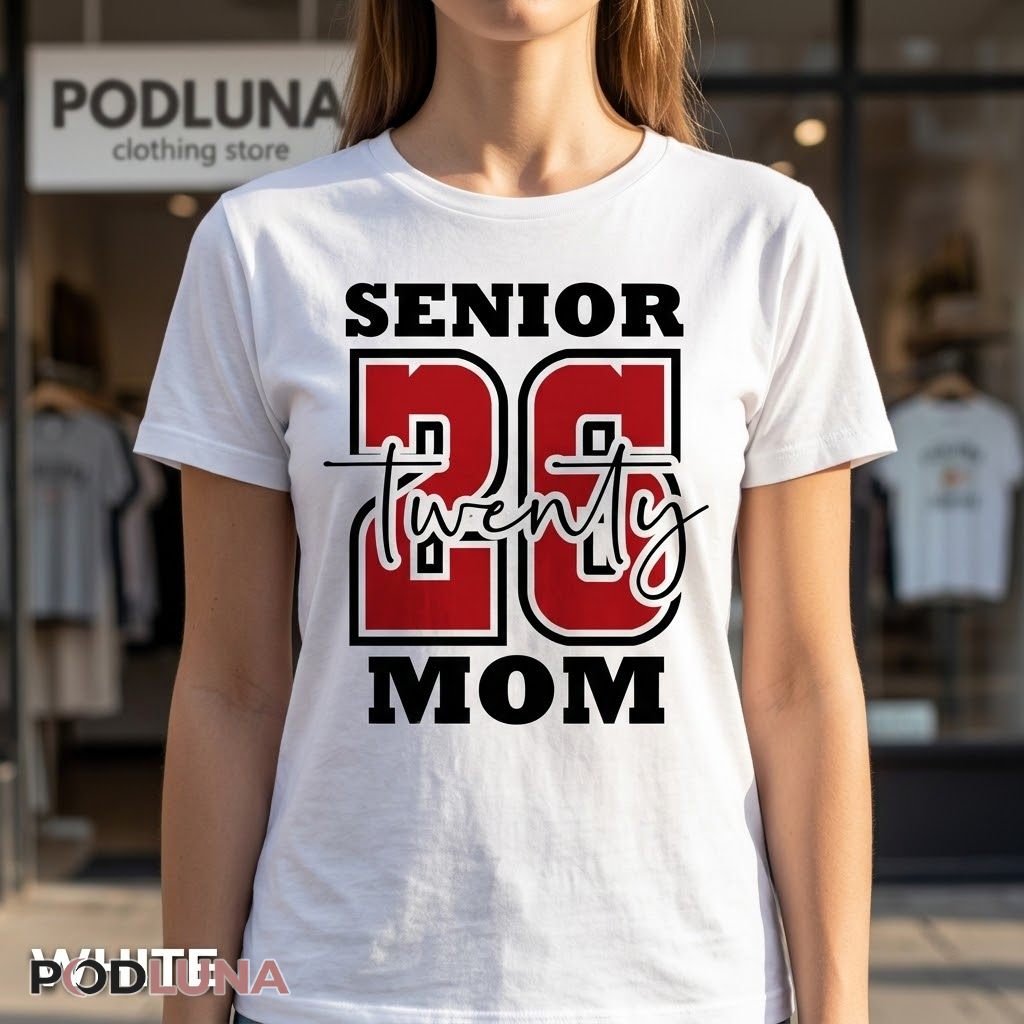 Senior 2026 Twenty Mom Proud Graduate Mothers T-Shirt