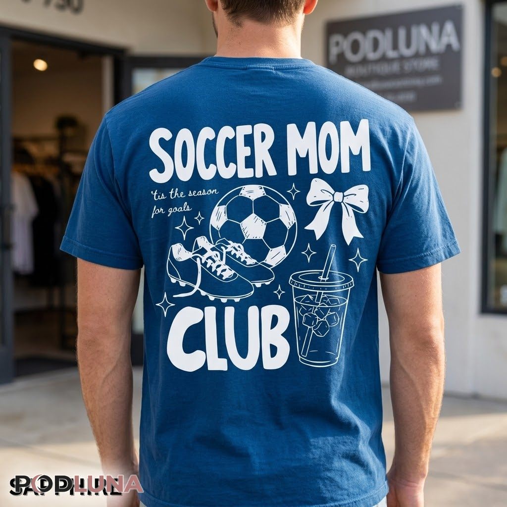 Soccer Mom Club Tis The Season For Goals Funny Sport T-Shirt