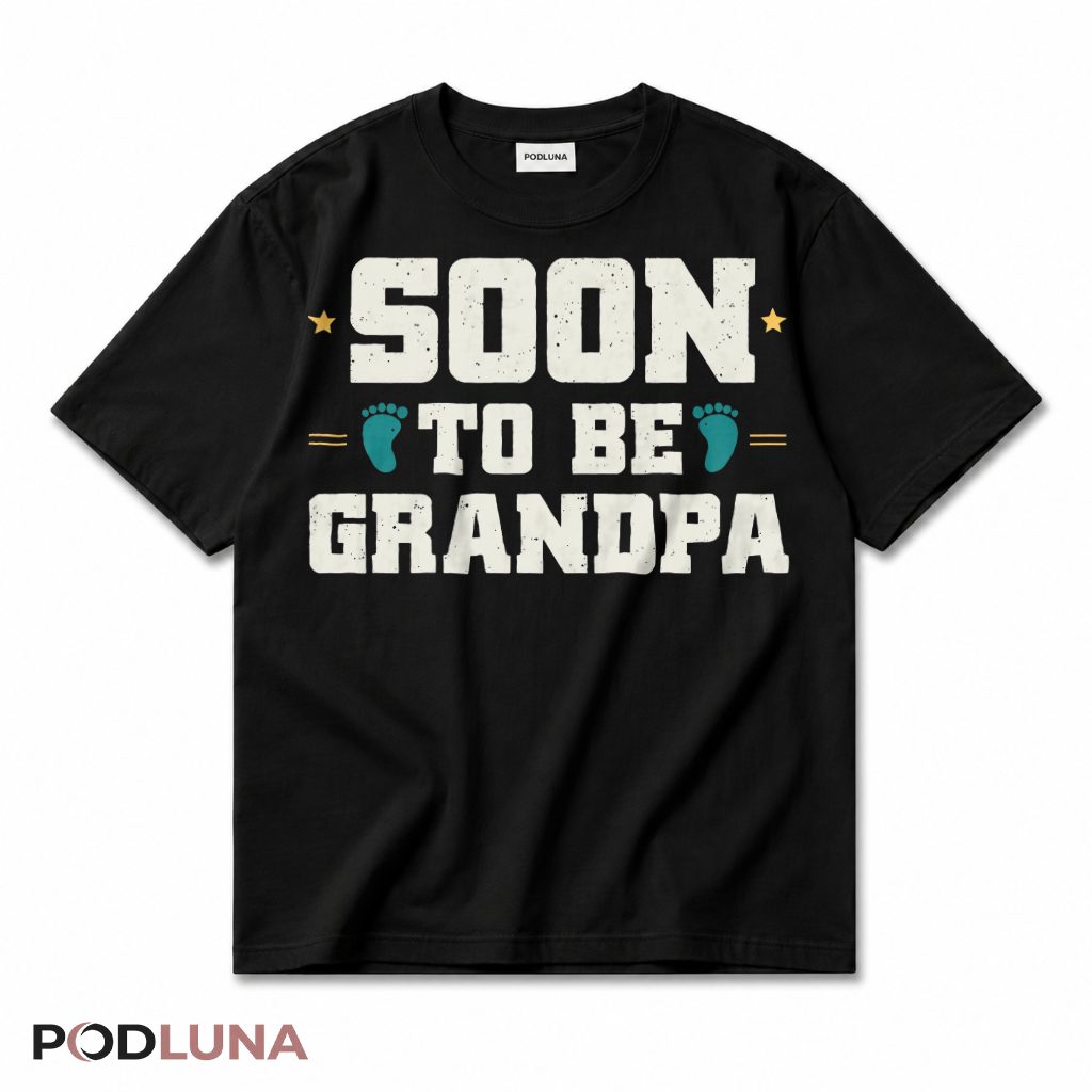 Soon To Be Grandpa New Baby Announcement Grandfather Gift T-Shirt