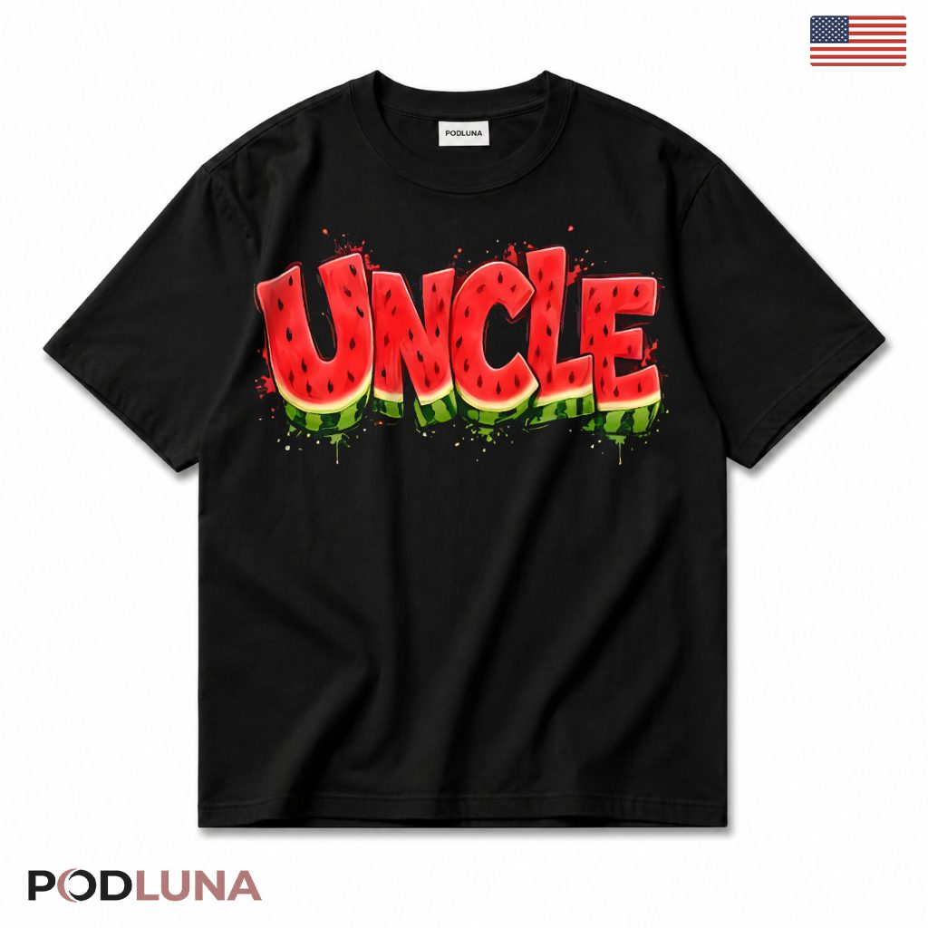Uncle Watermelon Funny Fruit Summer Gift For Cool Uncle T-Shirt