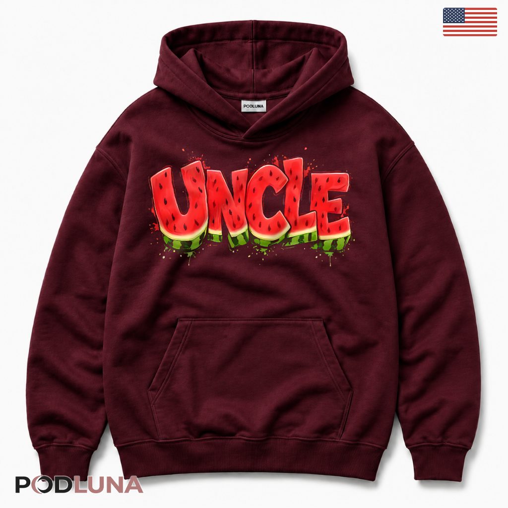 Uncle Watermelon Funny Fruit Summer Gift For Cool Uncle Hoodie Uncle Watermelon Funny Fruit Summer Gift For Cool Uncle Hoodie
