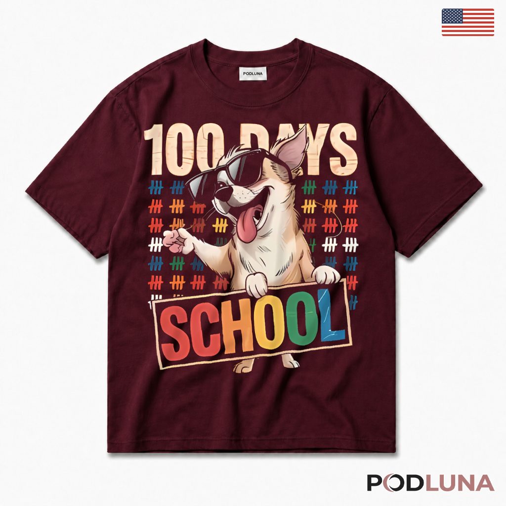 100 Days Of School Funny Son Student Teacher T-Shirt