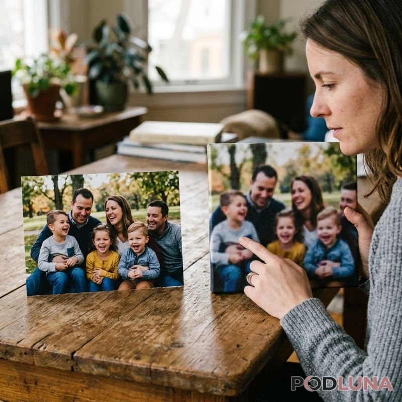 Comparing High Resolution And Blurry Printed Photo Comparing High Resolution And Blurry Printed Photo