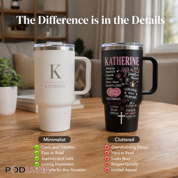 Simple Personalized Gift Design Comparison